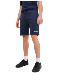 Ellesse - Korte Broeken ,Blauw ,Katoen Casual Shorts - Lyst
