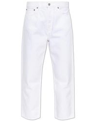 Agolde - Jeans ,Wit ,Katoen 90's Crop Jeans - Lyst