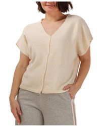 Ydence - Truien & Vesten ,Elegante Ecru Cardigan Amelie - Lyst
