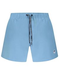 North Sails - Blauwe Katoenen Zwemboxer Met Ocean Details - Lyst