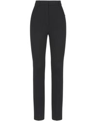 Sportmax - Schwarze anzughose, hohe taille, slim fit - Lyst
