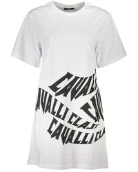 Roberto Cavalli - Korte Mouwen T-Shirt Jurk - Lyst