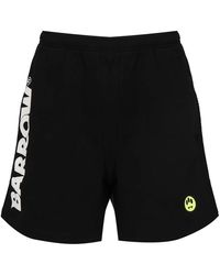 Barrow - Schwarze Shorts Mit Elastischem Bund - Lyst
