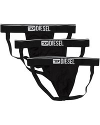 DIESEL - Ondergoed ,Zwart ,Katoen Strakke Comfortabele Onderbroeken 3-Pack - Lyst