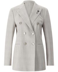 Lardini - Double-Breasted Blazer - Lyst