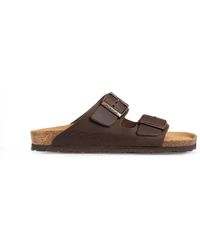 Rohde - Schoenen ,Bruin ,Suède Bruine Damessandaal Met Twee Banden - Lyst