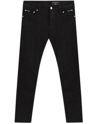 Dolce & Gabbana - Jeans e pantaloni in cotone nero - Lyst