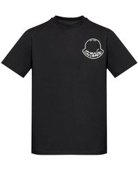 Moncler - Logo Baumwoll-T-Shirt - Lyst