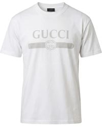Gucci - T-Shirt Van Katoenen Jersey Met Print - Lyst