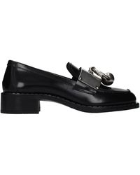 Prada - Schoenen ,Zwart ,Leer Slip-On Loafers - Lyst