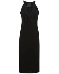 Givenchy - Zwarte Mouwloze Jurk - Lyst