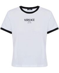 Versace - Stretch Viscose-Jersey T-Shirt - Lyst