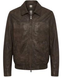 Bully - Jassen ,Bruin ,Leer Ant-At 01 Jacket - Lyst