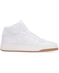 Saint Laurent - Schoenen ,Wit ,Leer Sl/80 Mid-Top Sneakers - Lyst
