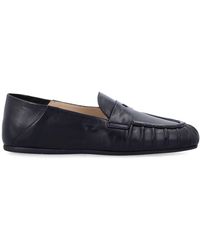 Stuart Weitzman - Schwarze Geschlossene Zehen Loafer Schuhe - Lyst