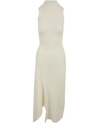 Akep - Kleedjes ,Crèmekleurige Jurk Met Model Vskd 01062 - Lyst