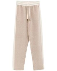 Moncler - Broeken ,Wol Broek Met Trekkoord En Zijstreep - Lyst