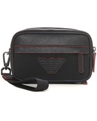 Emporio Armani - Clutch-tasche mit abnehmbarem riemen und logo - Lyst