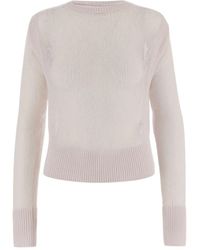 Sa Su Phi - Truien & Vesten ,Roze ,Cashmere Trui Met Ronde Hals - Lyst