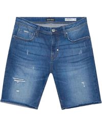 Antony Morato - Denim shorts blau bermuda stil - Lyst