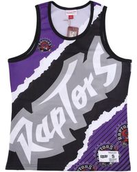 Mitchell & Ness - Fitness ,Veelkleurig ,Polyester Toronto Raptors Tank Top Nba Stijl - Lyst
