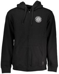 Vans - Sleek Zip Hoodie With Logo Print - Lyst