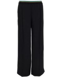 Plan C - Wide Trousers - Lyst