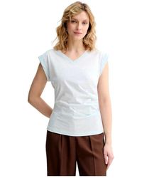 HUGO - Tops ,Blauw ,Katoen Evka 50557376 - Lyst
