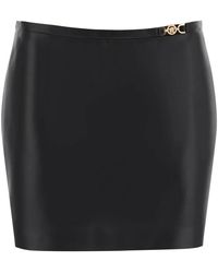 Versace - Rokken ,Zwart ,Leer Leather Skirts - Lyst
