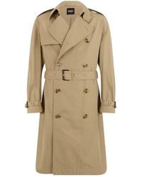 BOSS - Trench Coats - Lyst