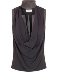 Elisabetta Franchi - Sleeveless Shirt - Lyst