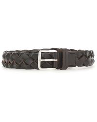 Gianni Chiarini - Accessoires ,Bruin ,Leer Woven Leather Belt - Lyst
