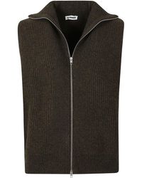 Jil Sander - Gilet Met Rits - Lyst