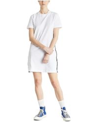 Calvin Klein Side contrast dress - Blanco