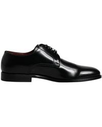 Dolce & Gabbana - Derby aus gebürstetem kalbsleder - Lyst