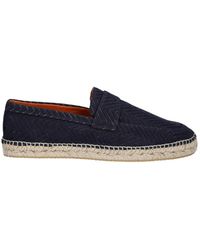 Missoni - Schoenen ,Blauw ,Leer Niko Espadrilles - Lyst