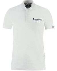 Aquascutum - Polo-shirt aus baumwolle mit kontrastlogo - Lyst