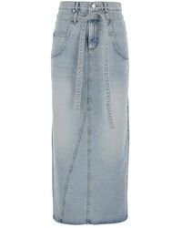 Low Classic - Denim Skirts - Lyst