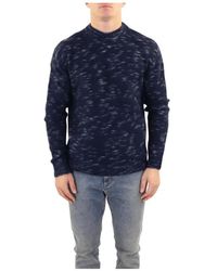 Acne Studios - Truien & Vesten ,Blauw ,Blauwe Gebreide Trui Voor - Lyst
