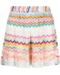 Missoni - Zigzag Katoenen Shorts - Lyst