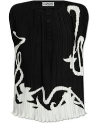 Lanvin - Sleeveless Tops - Lyst