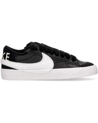 Nike - W Blazer Low 77 Jumbo Damen Halbschuh Schwarz/Weib/Schwarz/Team - Lyst