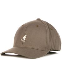 Kangol - Flexfit Wolle Baseball Cap Braun - Lyst