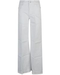 FRAME - Wide Trousers - Lyst