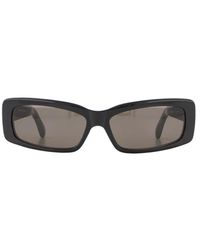 Balenciaga - Rechteckige sonnenbrille - schwarz/grau - Lyst
