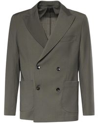 Michael Coal - Jassen ,Groen ,Austin Double-Breasted Jacket - Lyst