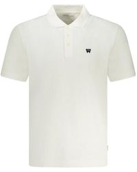 Wrangler - Tops ,Wit ,Polo Met Korte Mouwen - Lyst