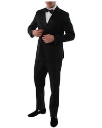 Paoloni - Kostuums ,Zwart ,Wol Single Breasted Suits - Lyst