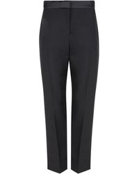 McQueen - Zwarte Op Maat Gemaakte Broek Met Ritssluiting - Lyst