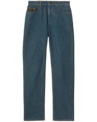 Burberry - Dalia Check Pocket Rechte Jeans - Lyst